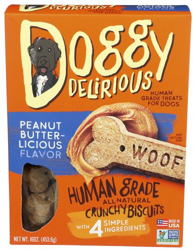 Doggy Delirious Dog Bone Pb - 16 Oz (6 Units)
