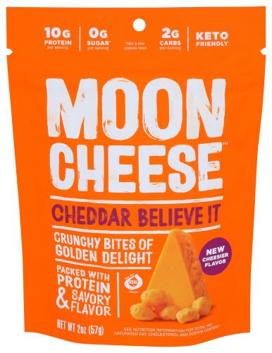 Moon Cheese Cheese Snack Cheddar - 2 Oz (12 Units)