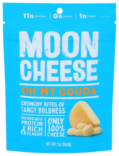 Moon Cheese Cheese Snack Oh My Gouda - 2 Oz (12 Units)