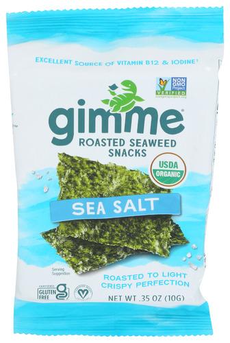 Gimme Seaweed Snk Roasted Sea Salt Organic - 0.35 Oz (12 Units)