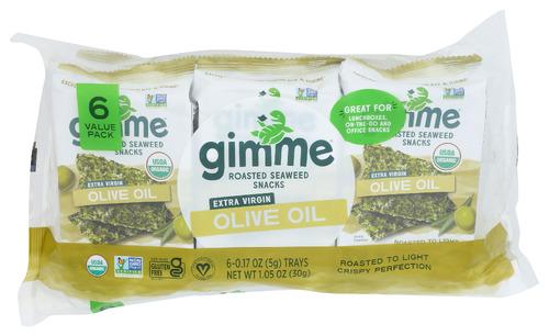 Gimme Seaweed Roasted Evoo Organic - 0.17 Oz (8 Units)