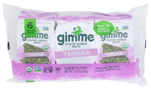 Gimme Seaweed Roasted Teriyaki 6P - 1.05 Oz (8 Units)