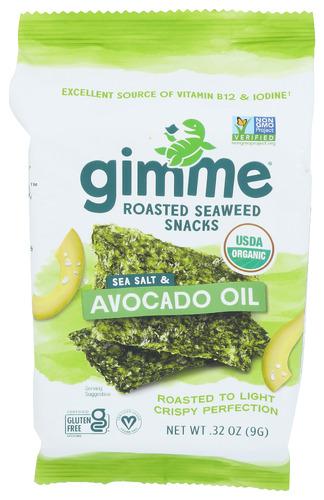 Gimme Seaweed Snk Roasted Ss & Avo - 0.32 Oz (12 Units)