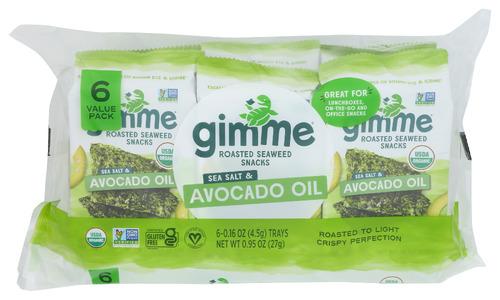 Gimme Seaweed Sslt Avo Oil Organic - 0.95 Oz (8 Units)
