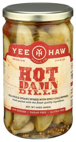 Yee Haw Pickle Company Pickle Ht Damn Dill - 24 Oz (6 Units)