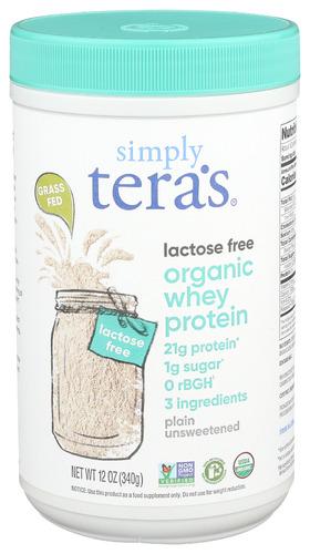 Simply Teras Whey Protein Lf Plain Organic - 12 Oz (1 Units)