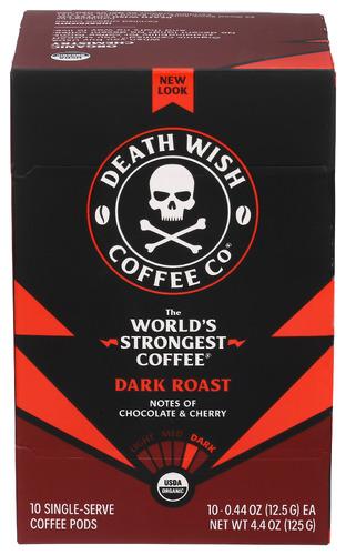 Death Wish Coffee Ss Caps 10 Ct - 10 Cp (6 Units)