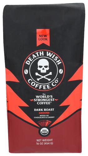 Death Wish Coffee Coffee Grnd 16Oz Bg - 1 Lb (6 Units)