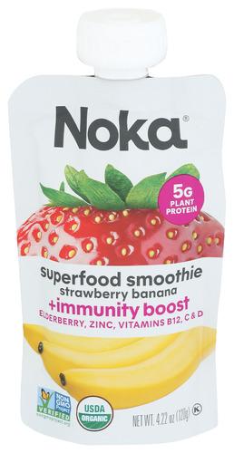 Noka Smoothie Strawberry Banana - 4.22 Oz (6 Units)
