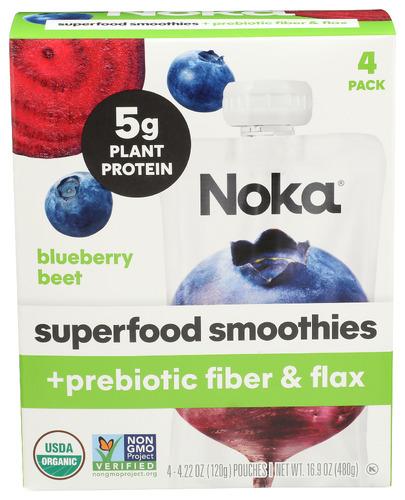 Noka Smoothie Blubry Beet 4Pc - 16.9 Oz (6 Units)