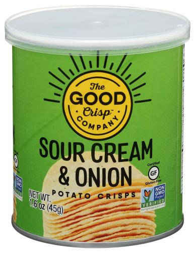 The Good Crisp Company Crisp Sour Crm Onion Sngl - 1.6 Oz (12 Units)