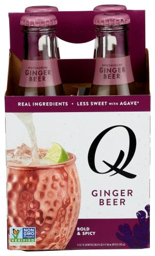 Q Tonic Ginger Beer 4Pk - 26.8 Fo (6 Units)