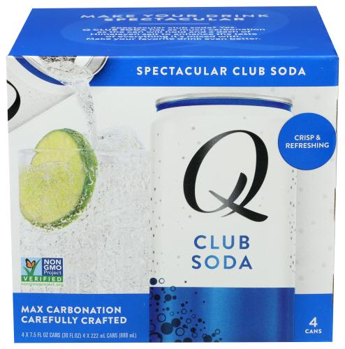Q Tonic Club Soda 4Pk - 30 Fo (6 Units)