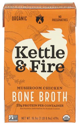 Kettle And Fire Broth Mshroom Chckn Organic - 16.9 Fo (6 Units)