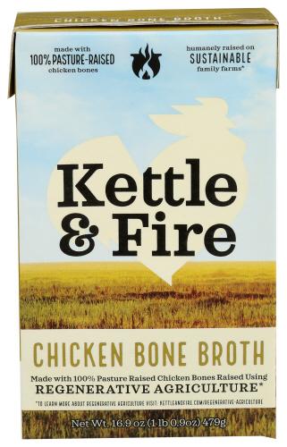 Kettle And Fire Broth Chicken Bone Pasture Raised - 16.9 Oz (6 Units)