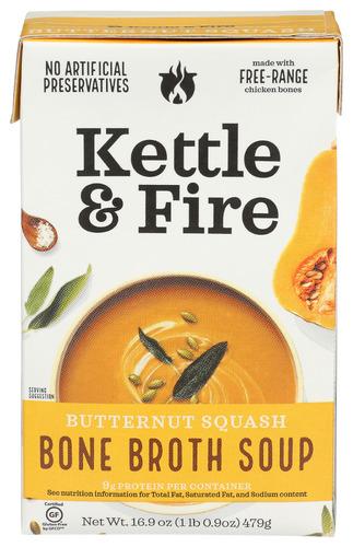 Kettle And Fire Soup Butternut Sqsh Organic - 16.9 Oz (6 Units)
