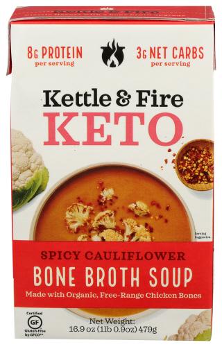 Kettle And Fire Soup Cauliflowr Spcy Organic - 16.9 Oz (6 Units)