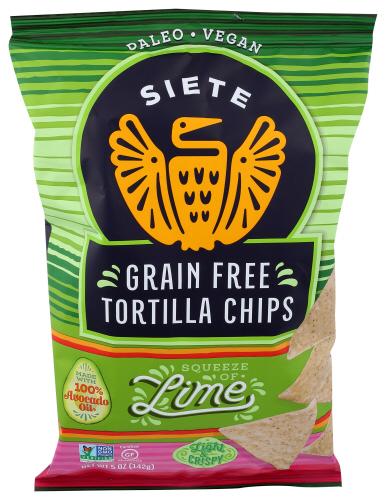 Siete Chip Tortilla Lime - 5 Oz (12 Units)