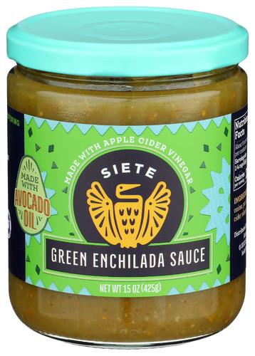 Siete Sauce Enchilada Green - 15 Oz (6 Units)