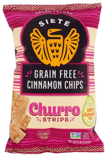 Siete Churro Strips - 5 Oz (12 Units)