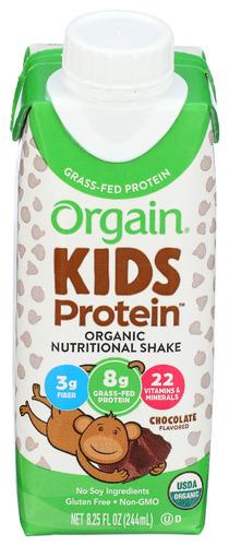 Orgain Kid Protein Rtd Chocolate Organic - 8.25 Fo (12 Units)