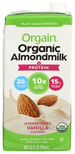 Orgain Milk Almond Organic Unsweetened Vn - 32 Fo (6 Units)