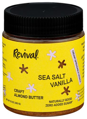 Revival Food Co Butter Alm Van Sslt - 10 Oz (6 Units)