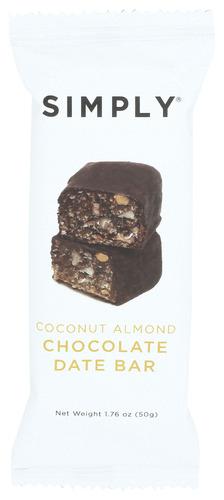 Simplygum Bar Chocolate Date Coconut Almond - 1.76 Oz (12 Units)