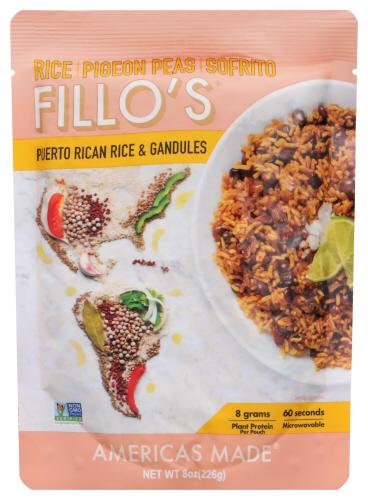Fillos Rice Grandules Puerto Rco - 8 Oz (6 Units)