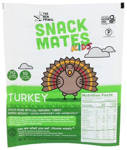 The New Primal Turkey Snack Mates Stick - 2.5 Oz (8 Units)