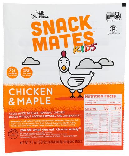 The New Primal Stick Snack Mte Ckn Mple - 2.5 Oz (8 Units)