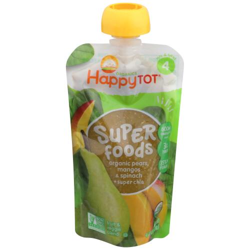 Happy Tot Stage4 Spnch Mango&Pear Organic - 4.22 Oz (16 Units)