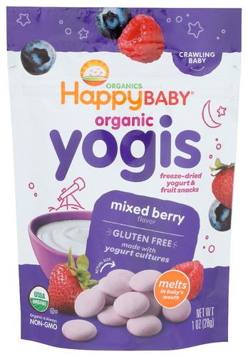 Happy Baby Snack Yogurt Mxd Brry Organic - 1 Oz (8 Units)