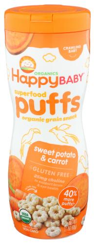 Happy Baby Puff Sweet Potato Carrot Organic - 2.1 Oz (6 Units)