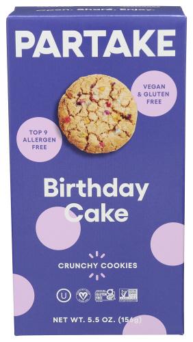 Partake Foods Cookie Birthday Cake - 5.5 Oz (6 Units)