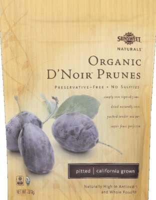 Sunsweet Naturals Snack Prune Dnoir Organic - 7 Oz (12 Units)