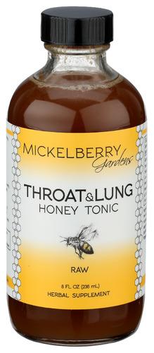Mickelberry Gardens Tonic Throat Lung Honey - 8 Fo (1 Units)