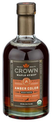 Crown Maple Syrup Maple Ambr Clr Organic - 12.7 Fo (6 Units)