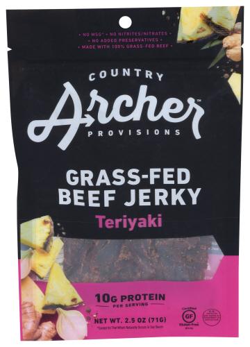 Country Archer Jerky Beef Teriyaki - 2.5 Oz (12 Units)