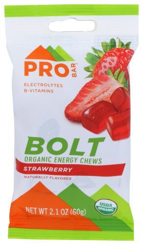 Probar Energy Chew Strawberry Organic - 2.1 Oz (12 Units)