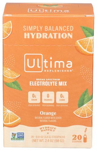 Ultima Replenisher Electrolyte Orange 20Pkt - 68 Gm (1 Units)