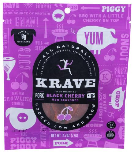 Krave Jerky Pork Blk Cherry Bbq - 2.7 Oz (8 Units)