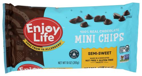 Enjoy Life Chocolate Chip Wf Gf Df Semiswt - 10 Oz (12 Units)