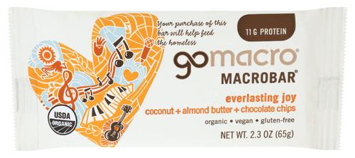 Gomacro Bar Coconut Alm Bt Ch Chp - 2.3 Oz (12 Units)