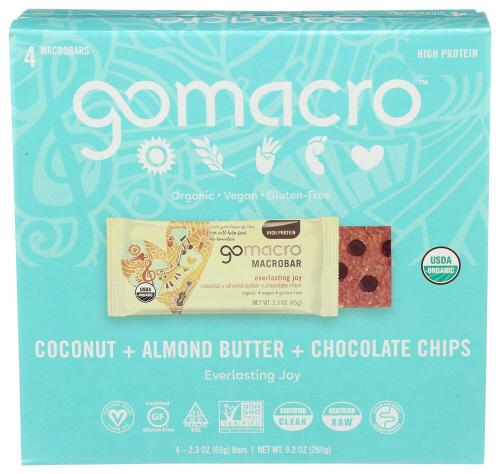 Gomacro Bar Coconut Almond Butter Ch Chp - 9.2 Oz (7 Units)