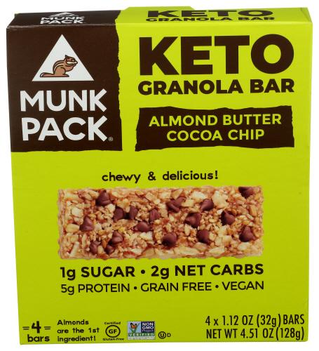 Munk Pack Bar Granola Almd Butter Cchp 4Pk - 4.51 Oz (6 Units)
