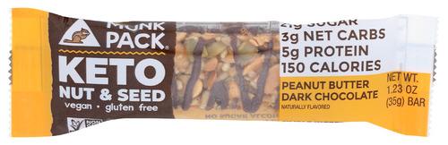 Munk Pack Bar Peanut Butter Drk Chocolate - 1.23 Oz (12 Units)