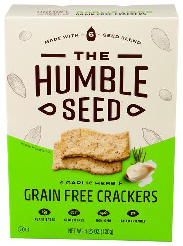 The Humble Seed Crackers Garlic Herb - 4.25 Oz (6 Units)