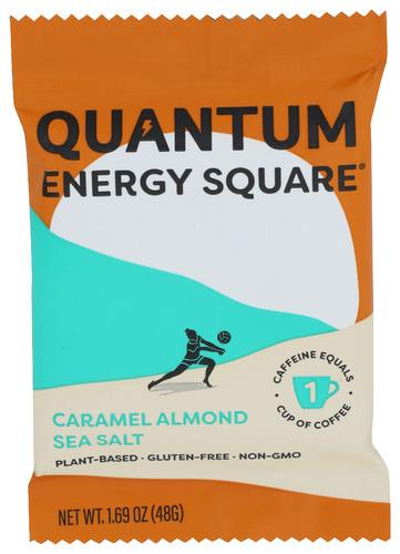 Quantum Energy Squares Bar Caramel Almond Sea Salt - 1.69 Oz (8 Units)