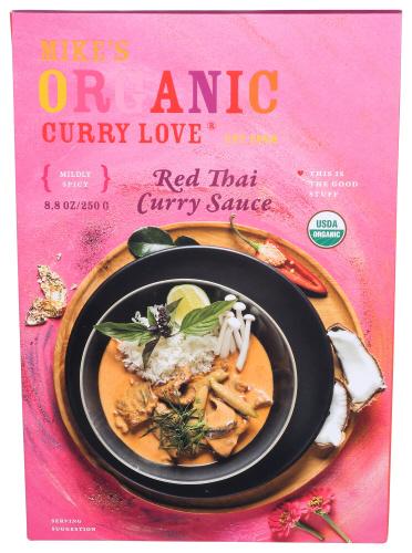 Curry Love Sauce Red Thai Curry Organic - 8.8 Oz (6 Units)